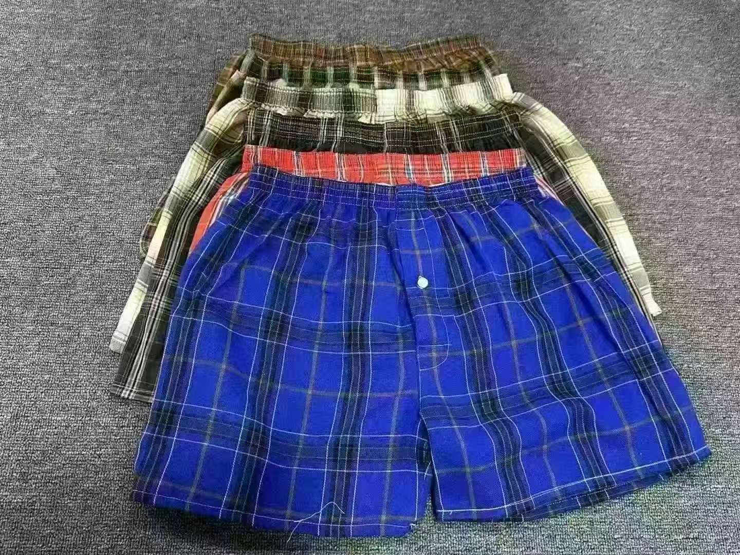 New Arrival 25000 PCS Cotton Plaid Boxer Underwear - Image 5