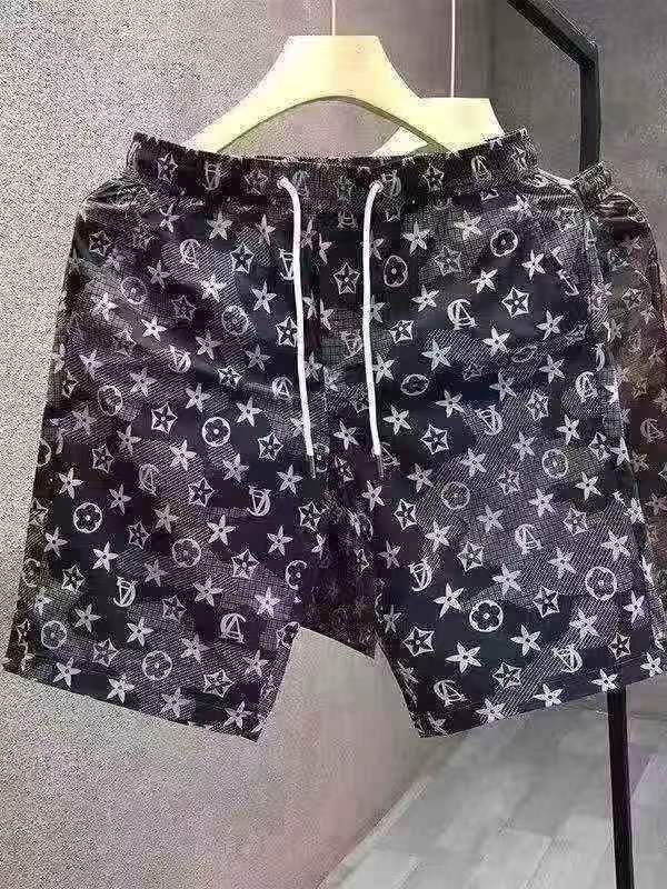 4000 Pcs Men's 2026 Summer New Full Printed Loose Cotton Casual Shorts - Image 5