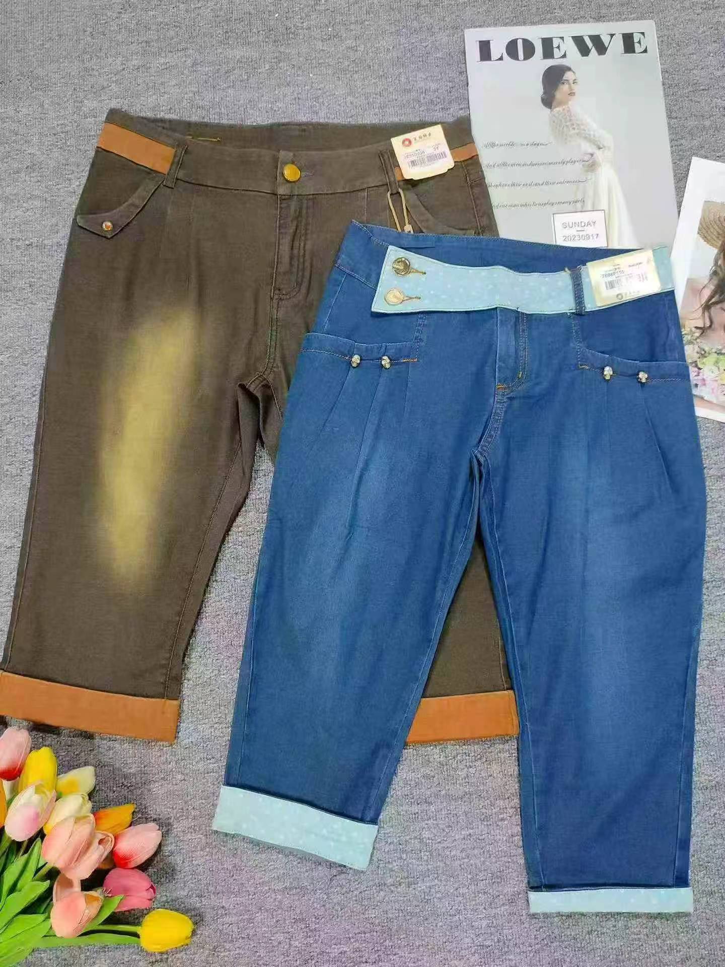 5000 Pieces Denim Jean Shorts, Individual Packing, Sizes 25-36 Clearance - Image 3