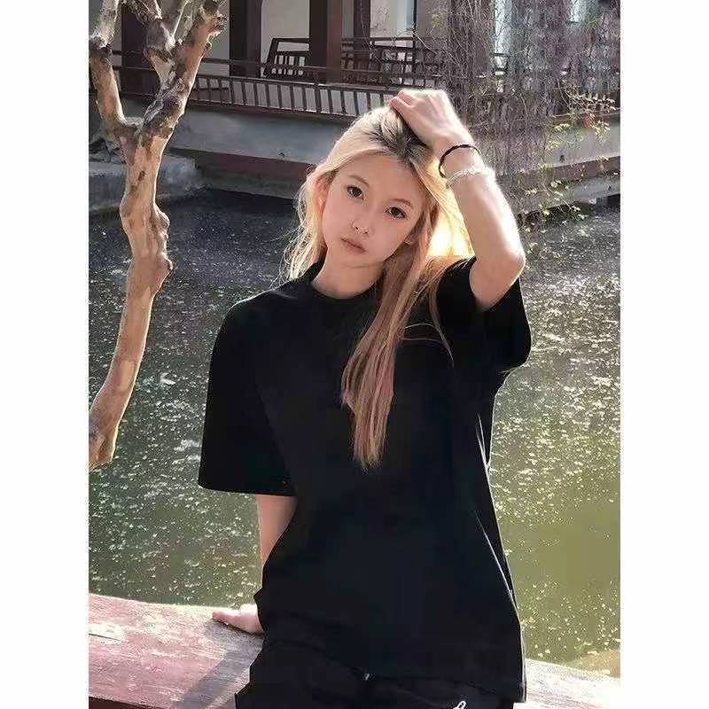 4000 Pieces Cotton Plain Black White T-Shirts - Image 3