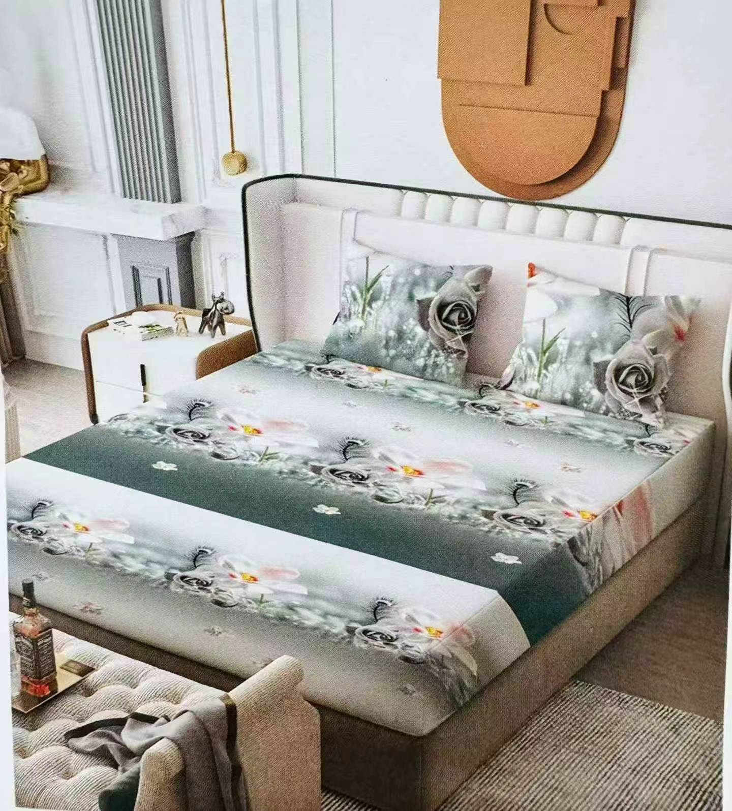 6500PCS Factory New Printed/Solid Bed Sheets 1.8*2m - Image 2