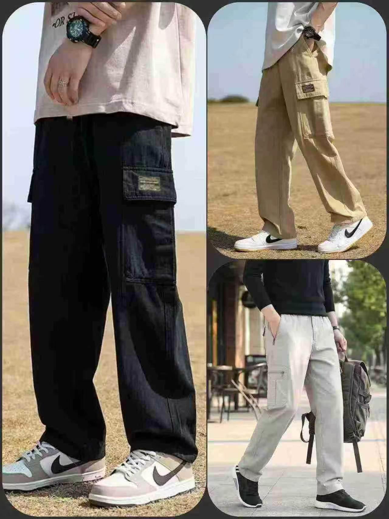 15000 Keping Seluar Kargo Kasual Lelaki Musim Panas Nipis, Potongan Kaki Lurus Lebar, Longgar Saiz Besar XL-3XL - Image 9