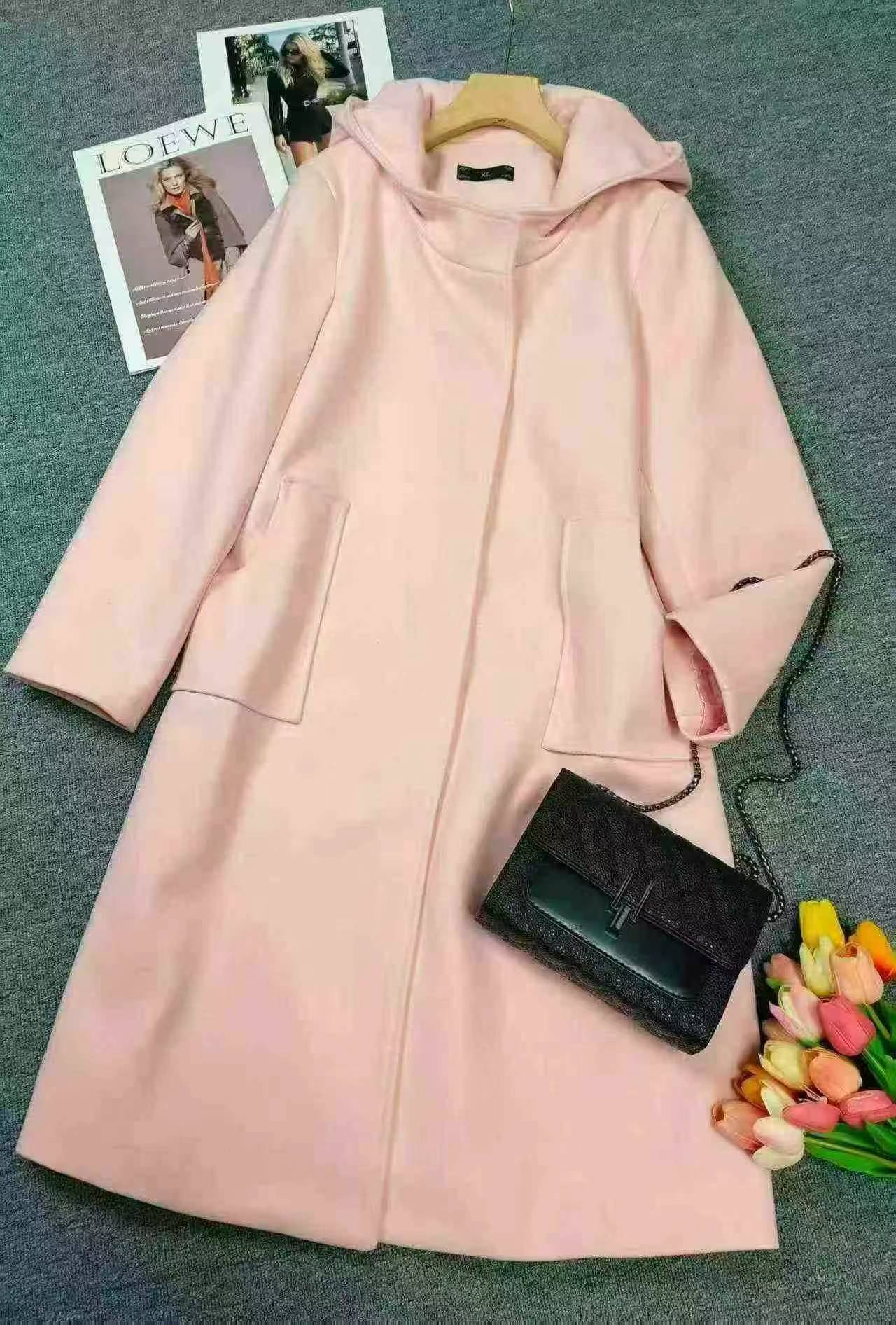 290 Pieces Autumn Korean Style Loose Mid-length Trench Coats For Women - Image 4