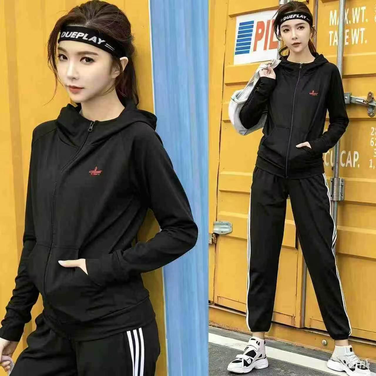 400 Sets Men's Autumn Tracksuit Zip-up Jacket Drawstring Sweatpants S-2XL Clearance - Image 2