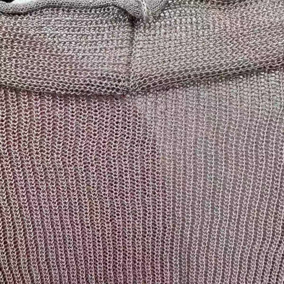 Cárdigan holgado de punto calado para mujer con mangas de tres cuartos, 280 piezas, talla única - Image 5
