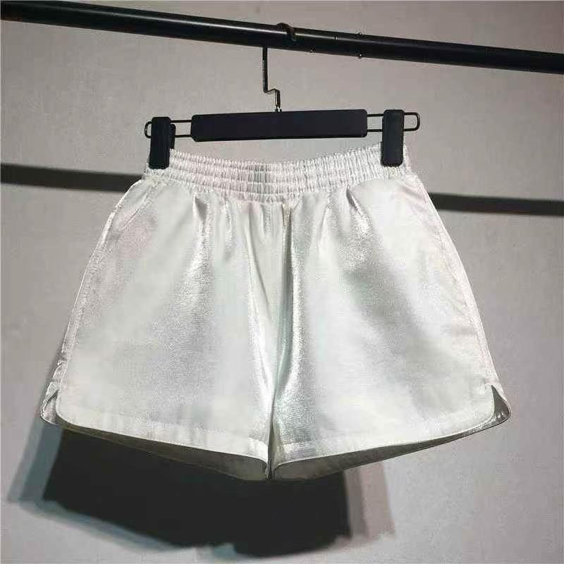 Yaltiroq yozgi kundalik keng kesimli, beli tortiladigan shortilar, taxminan 390 dona, o'lchamlari S-4XL - Image 4