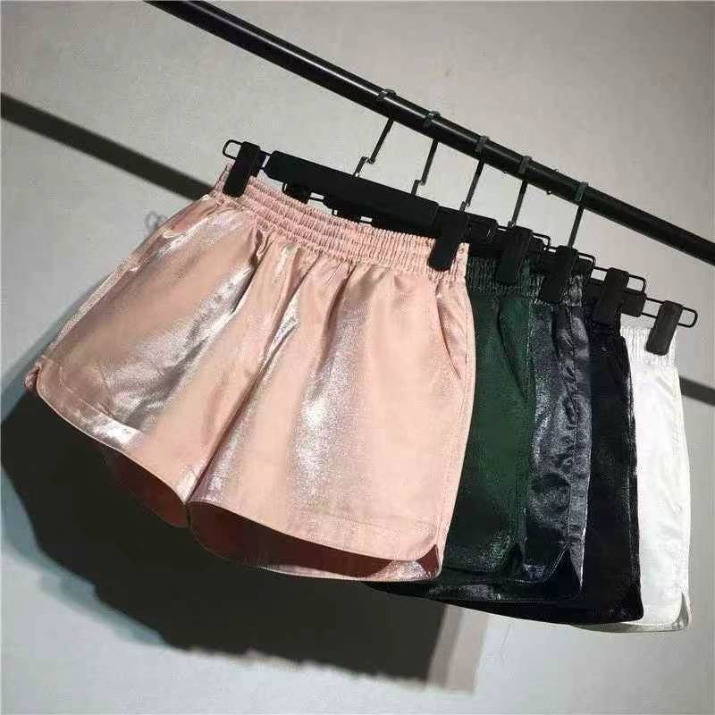 Yaltiroq yozgi kundalik keng kesimli, beli tortiladigan shortilar, taxminan 390 dona, o'lchamlari S-4XL - Image 5