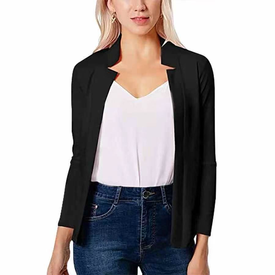 New Spring Autumn Solid Color Casual Business Blazer Cardigan, S-3XL, Individually Packaged, About 480 Pieces - Image 3
