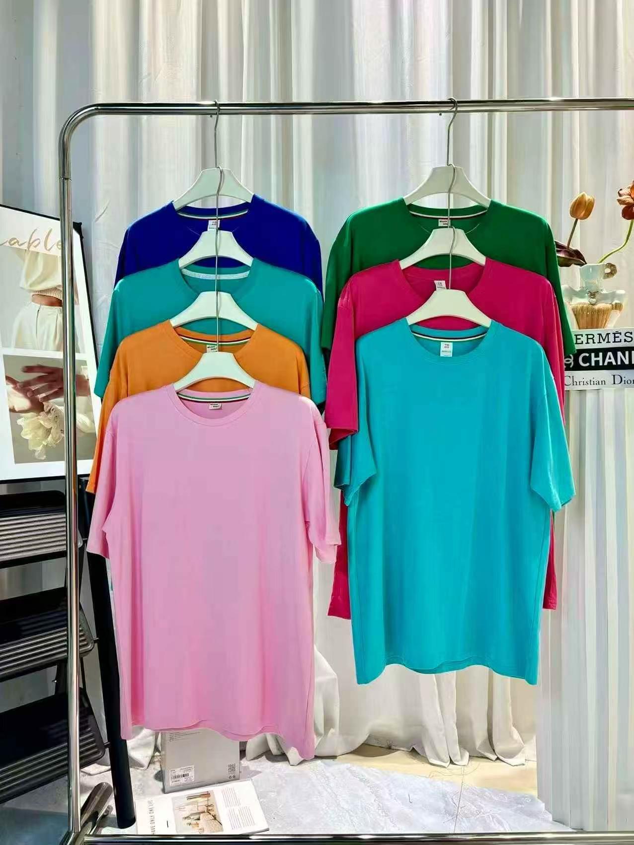 2800 Pieces Unisex Loose One Size Candy Color Tops - Image 7