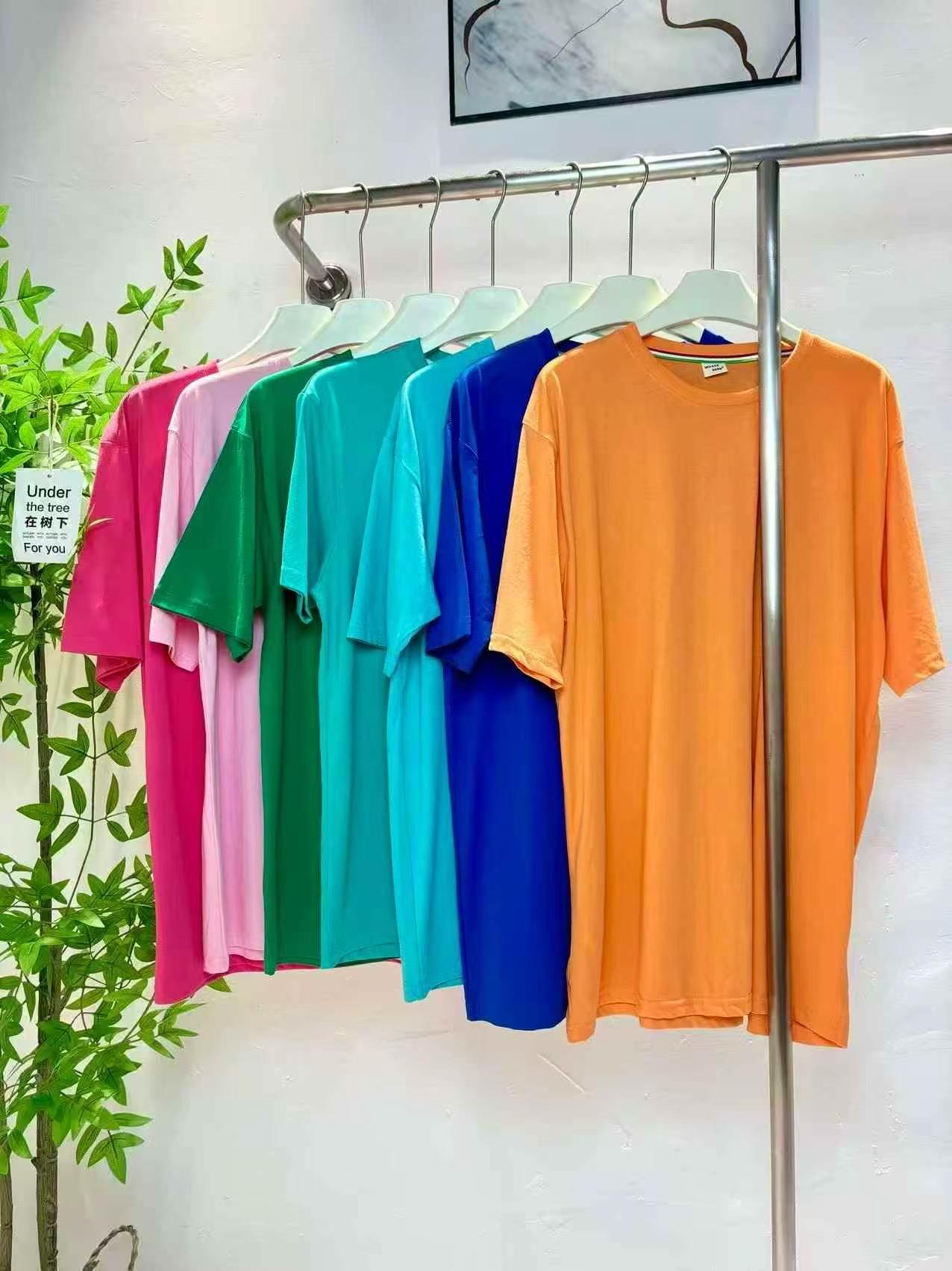 2800 Pieces Unisex Loose One Size Candy Color Tops - Image 8