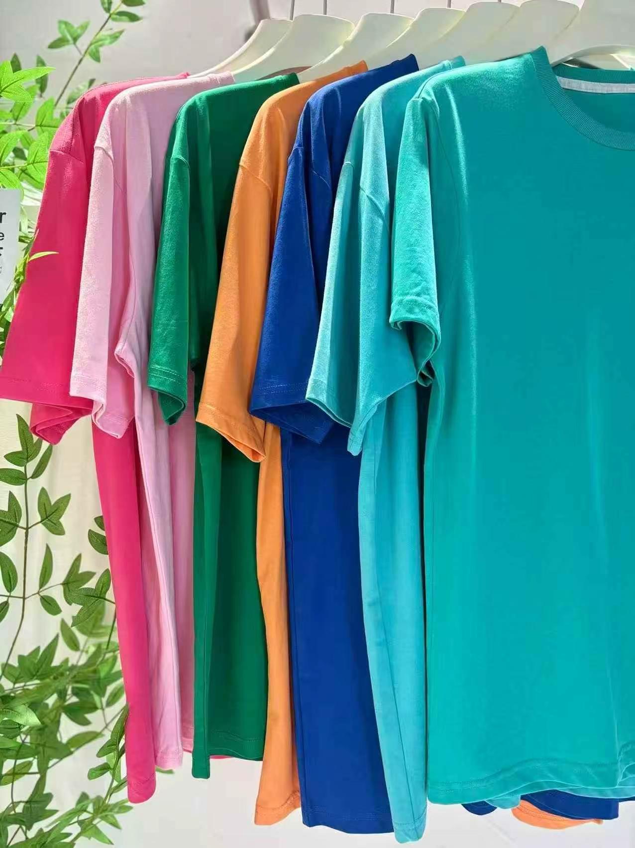 2800 Pieces Unisex Loose One Size Candy Color Tops - Image 9