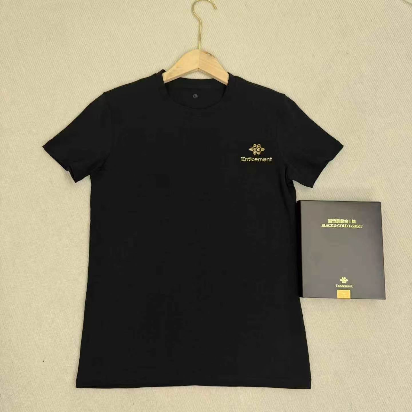 Gift Box Packed Cotton Black Rhinestone Women's Short Sleeve Top Size M-XL 1500+ Boxes - Image 6