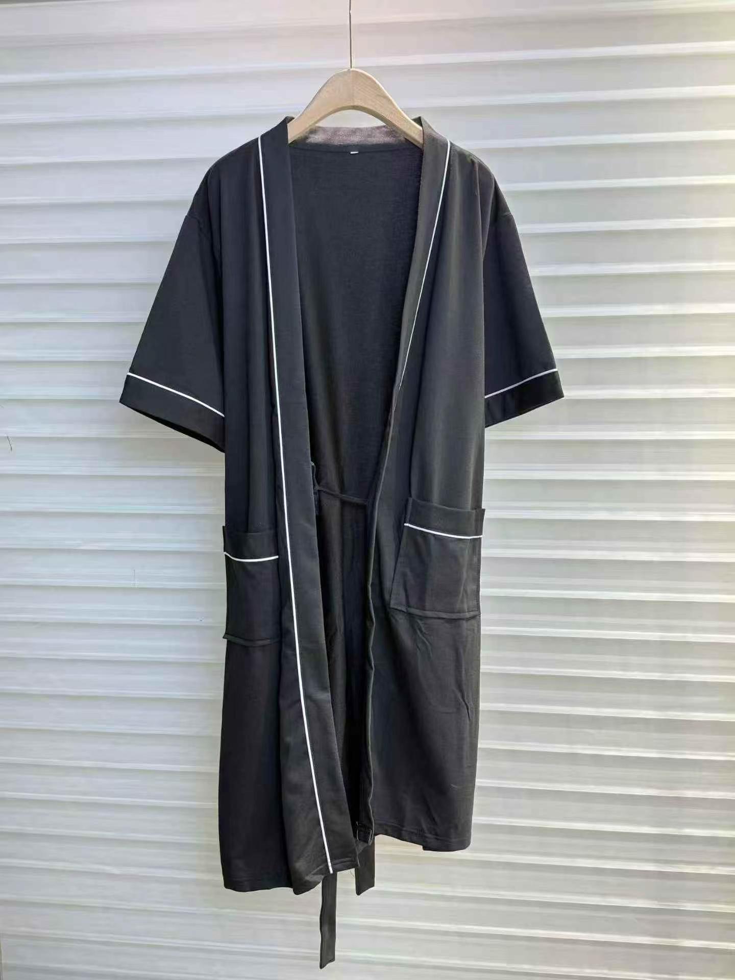 Unisex Short Sleeve Mid-length Water Absorbent Bath Robe, About 550 Pieces - Image 6