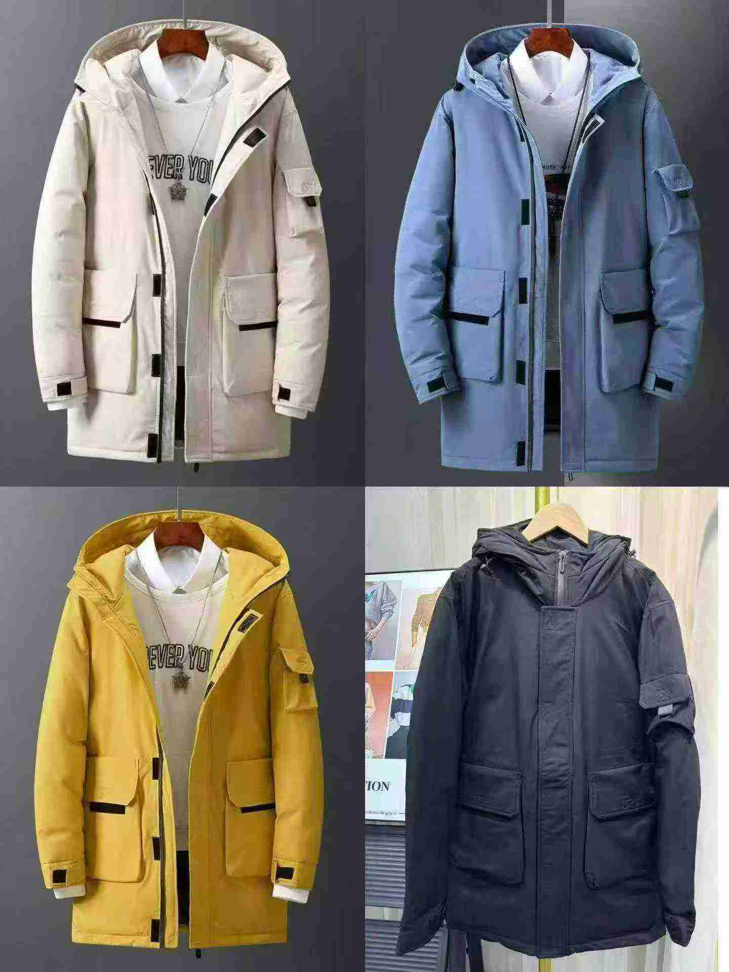 785 Pieces Men Women Winter Thickened Hooded Down Jackets - Image 3