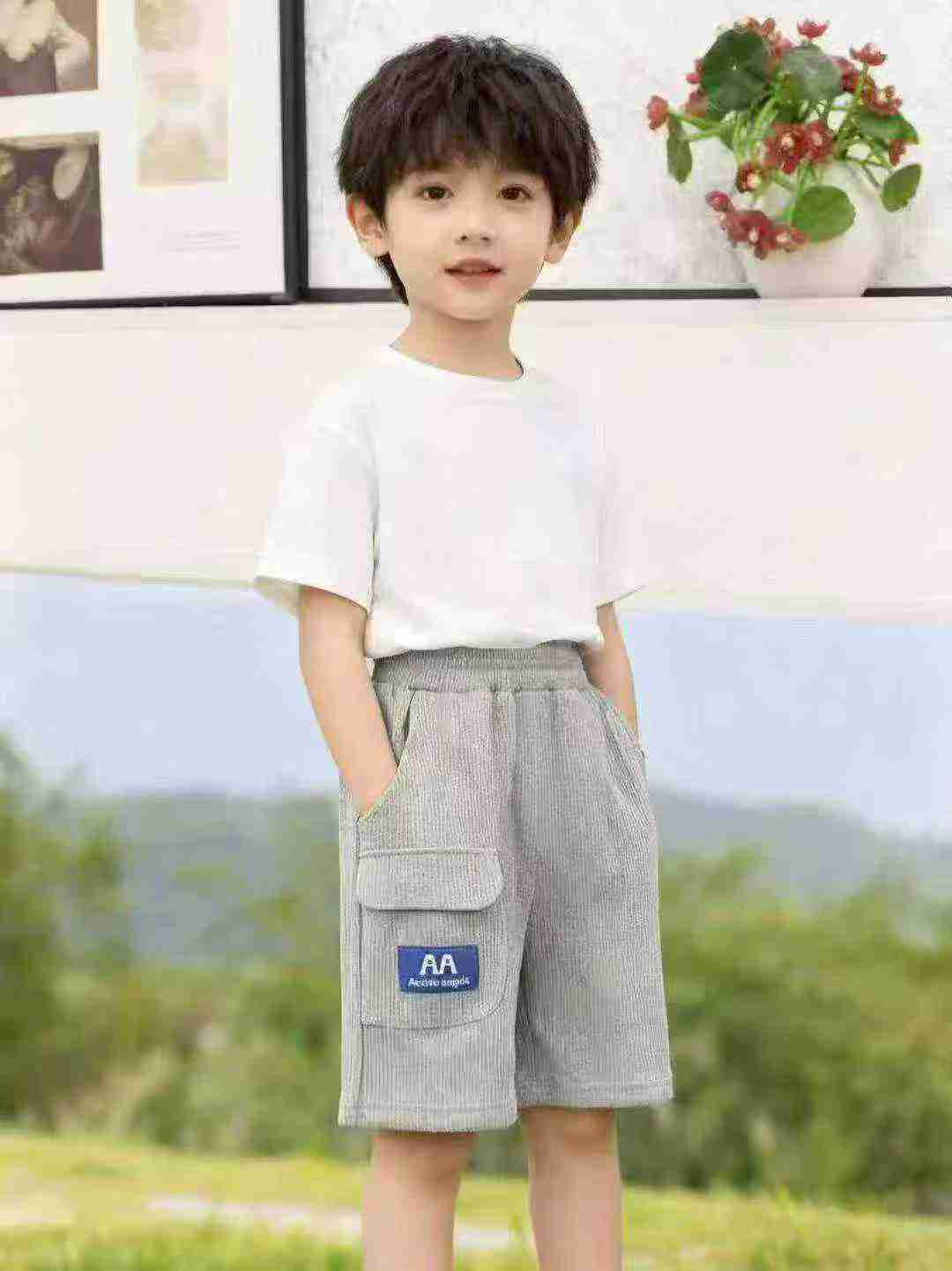 Branded Kids Cotton Waffle Shorts, About 3800 Pieces - Image 2