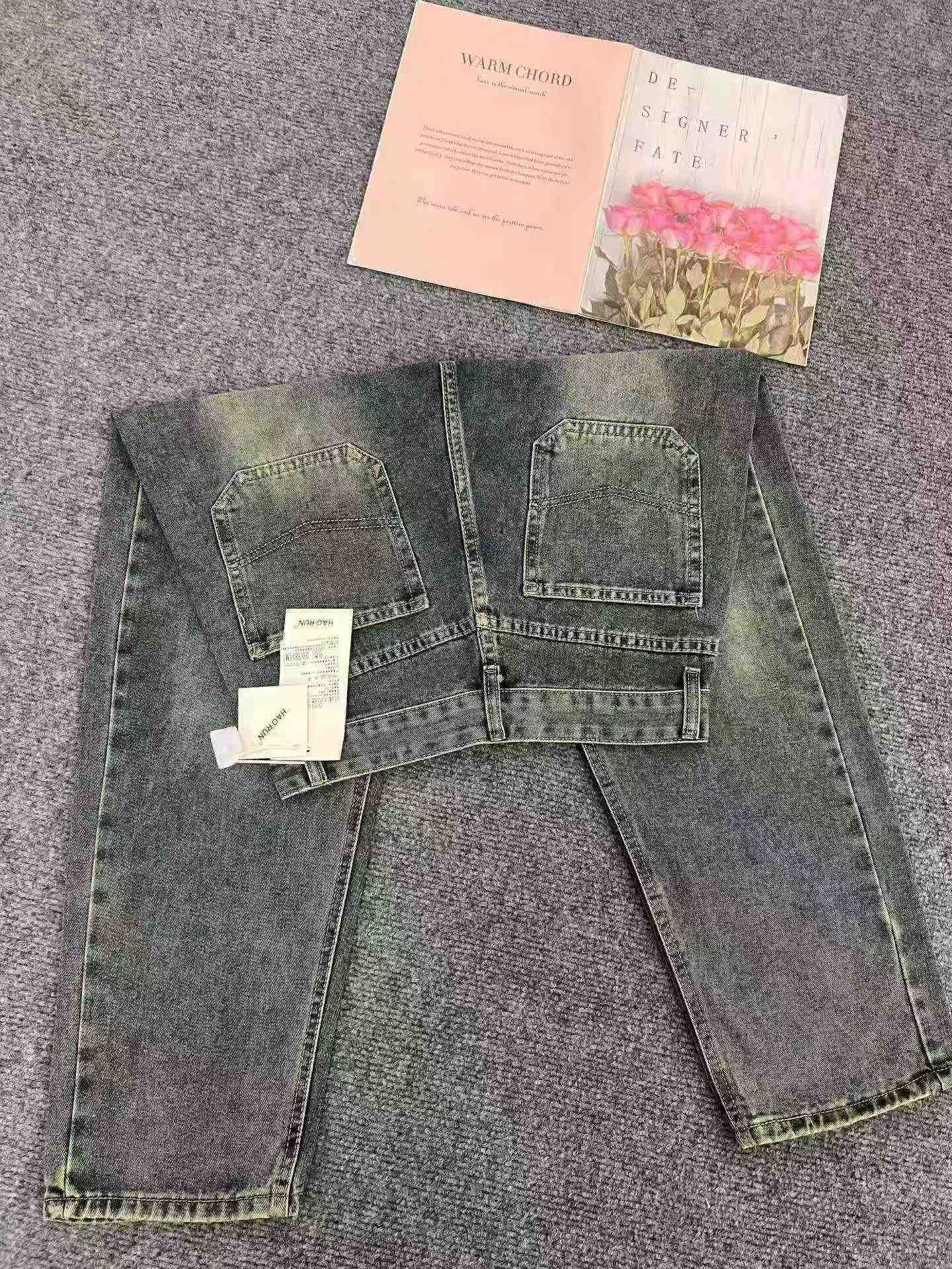 New Spring Autumn Vintage Commuter High Waist Slimming Harem Dad Jeans, 710 Pieces, XS to XXL, Genuine Independent Packaging - Image 4