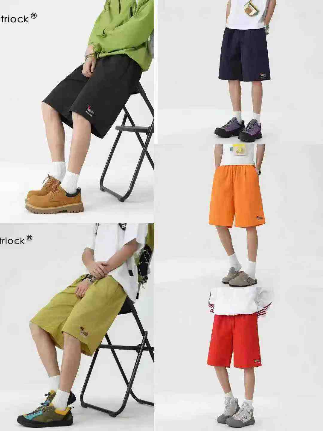 6691 Chiếc Quần Short Thường Ngày Nhanh Khô Kiểu Thêu Dành Cho Cả Nam Và Nữ - Image 2