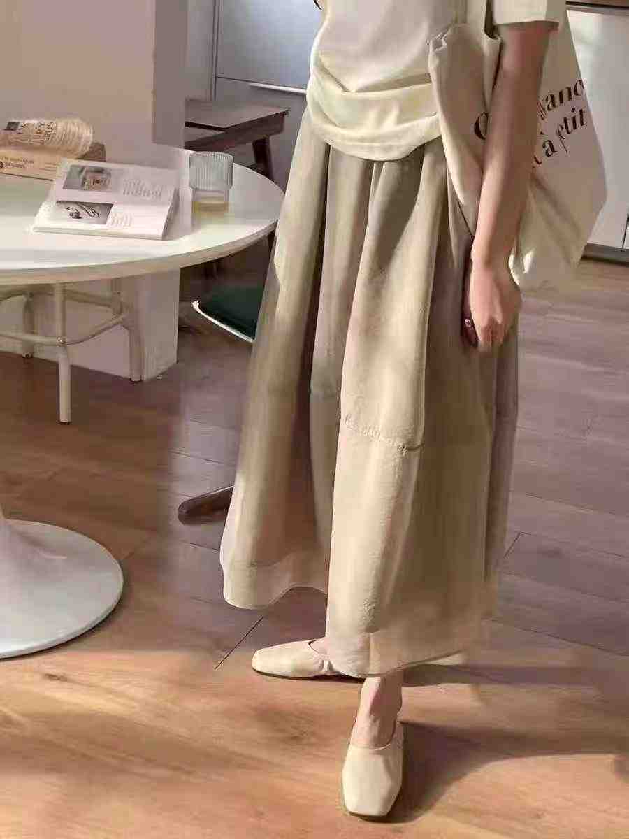 تنورة خط A منفوشة متوسطة الطول جديدة عالية الجودة من قماش الأورغانزا مزودة بجيوب، المقاسات M L XL، إجمالي 650 قطعة، 80 قطعة في الصورة الأخيرة - Image 3