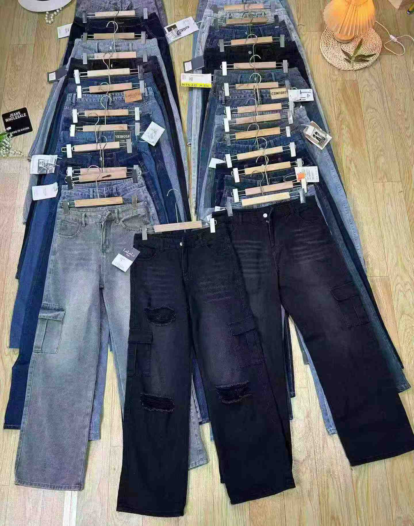Bán sỉ 1500 chiếc quần jeans ống rộng nữ hỗn hợp - Image 8
