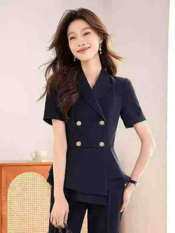 Blazers de manga corta para mujer, 335 piezas - Image 5