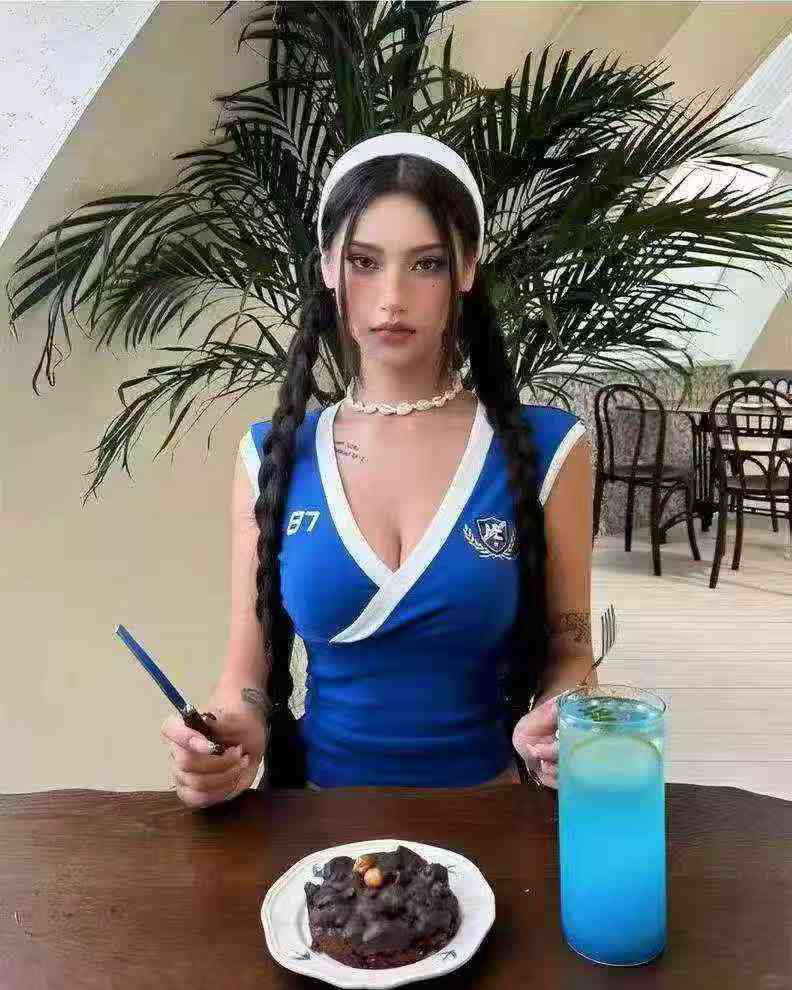 474 قطعة بلونين من القمم القطنية المثيرة المطرزة برقبة V ذات النمط الريترو الأمريكي - Image 3
