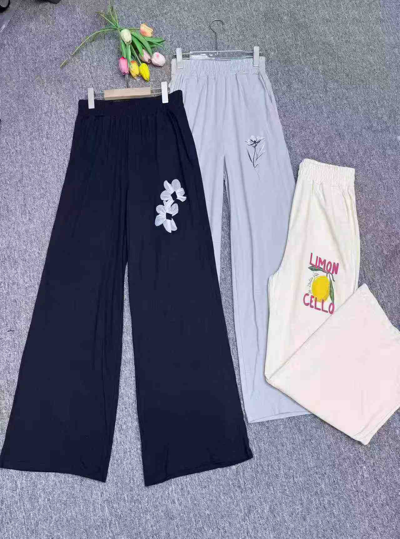 High Waist Loose Wide Leg Cotton Cargo Sweatpants 450PCS - Image 7