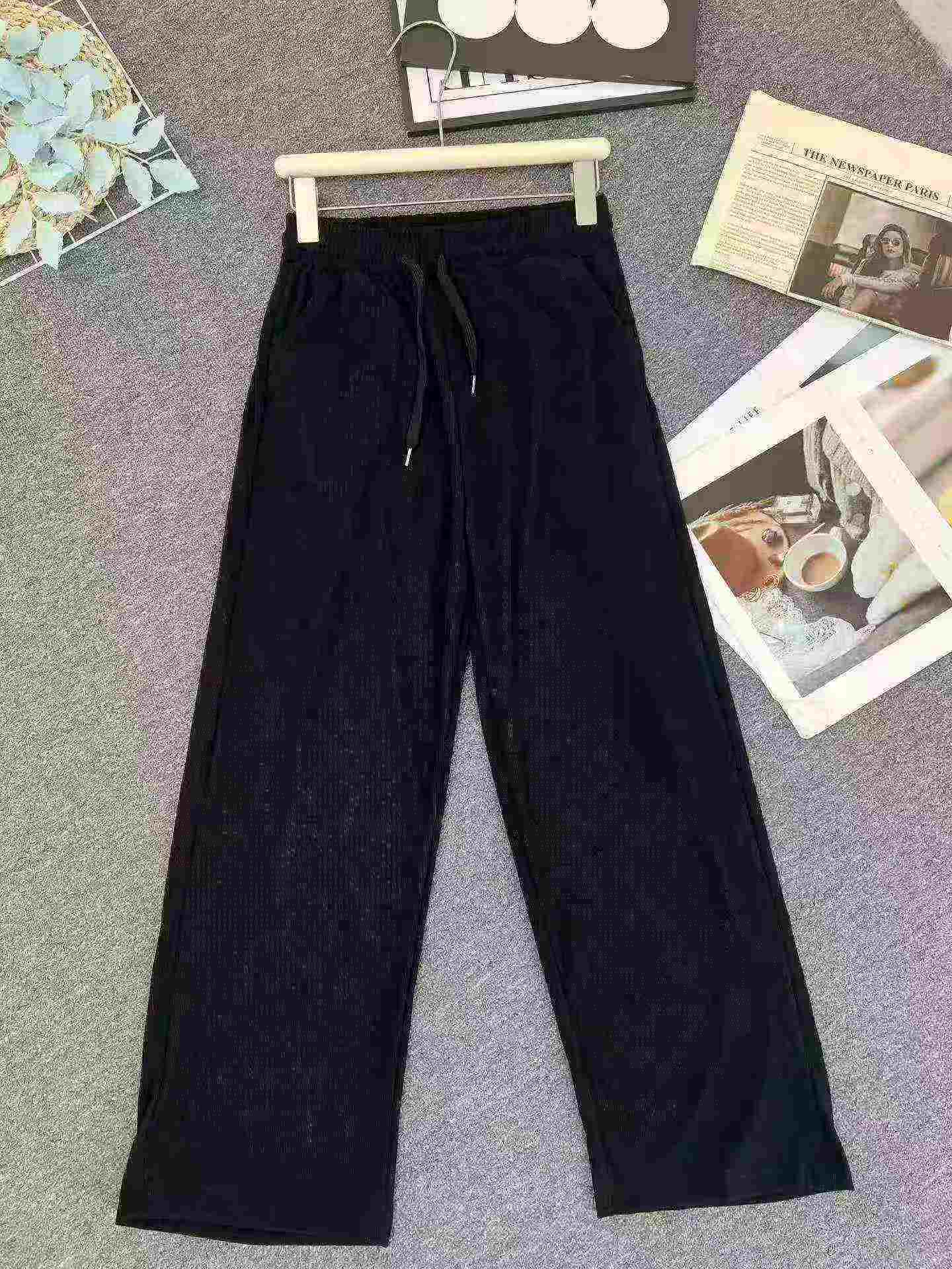 High Quality Women's Casual Ice Silk Quick-dry Wide Leg Sports Pants 320 Pcs - Image 6