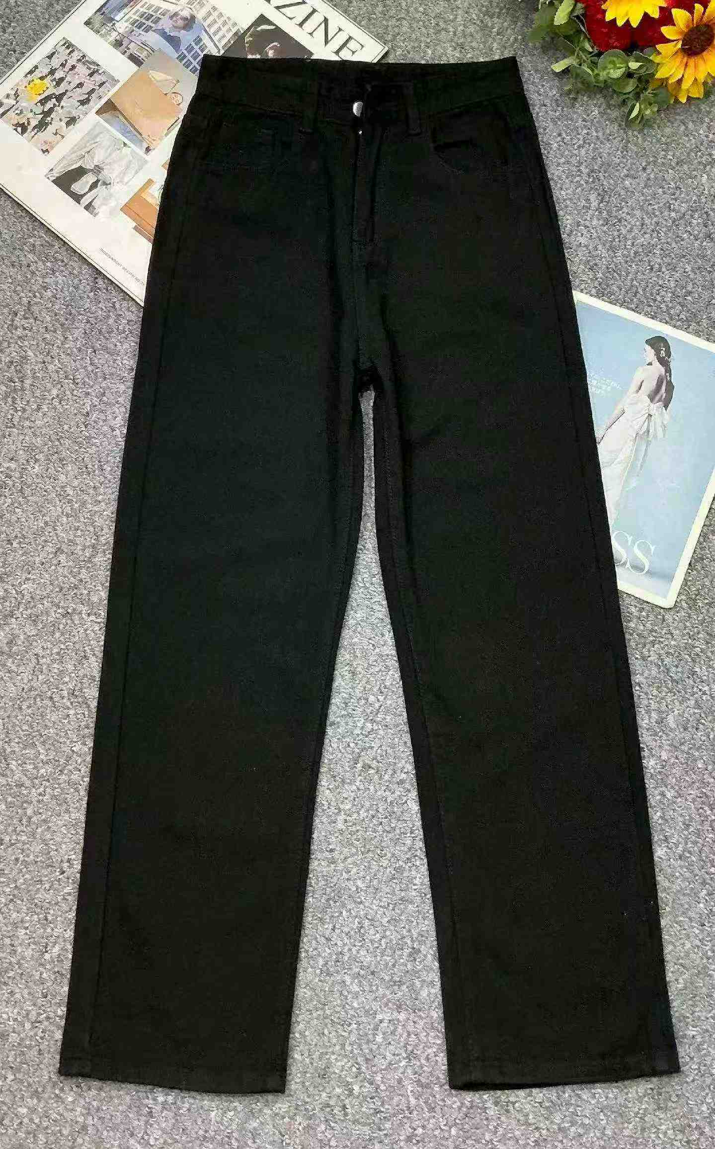 260 pièces de jeans rétro amples à jambes larges et droites pour le printemps et l'automne - Image 3