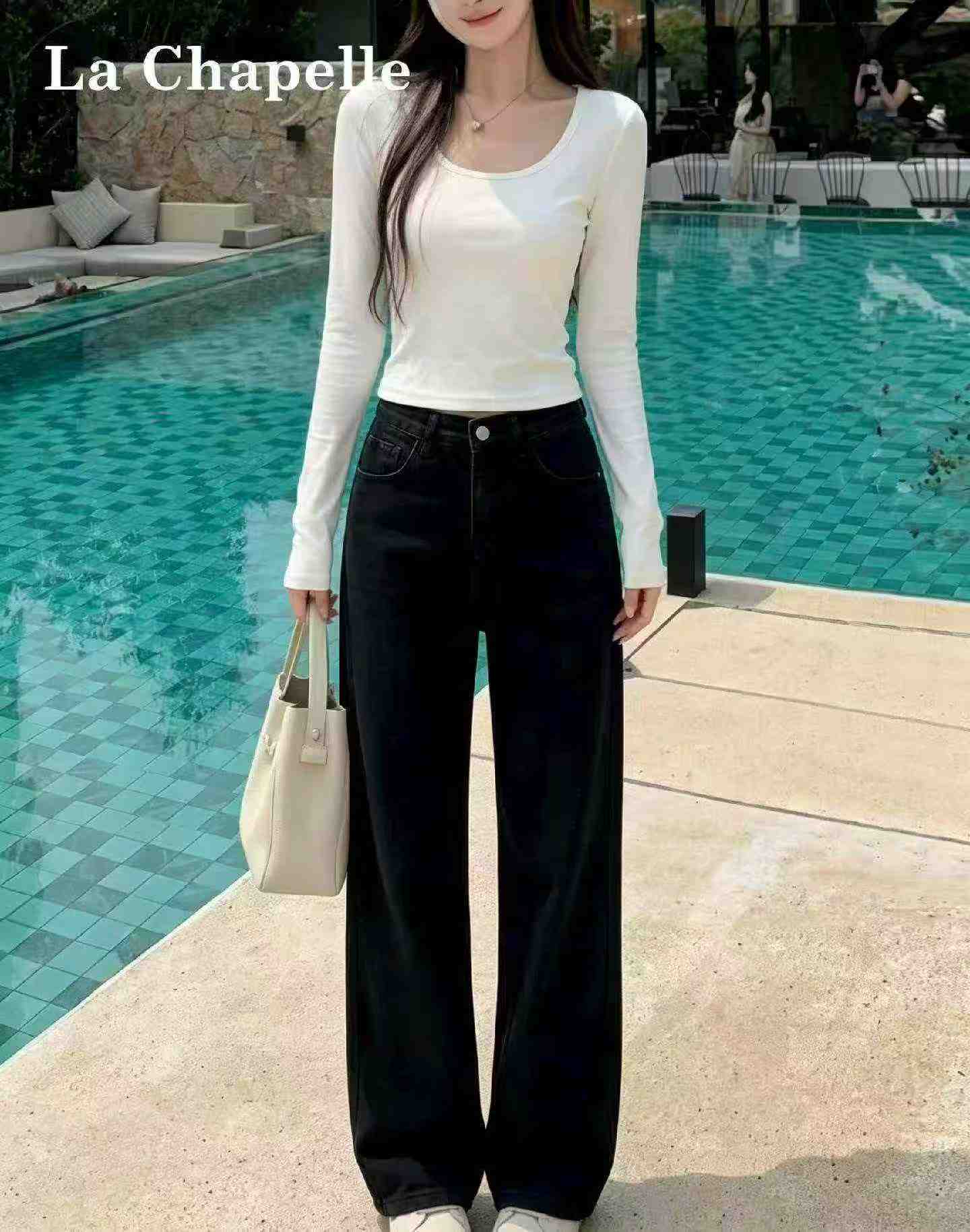 260 pièces de jeans rétro amples à jambes larges et droites pour le printemps et l'automne - Image 5