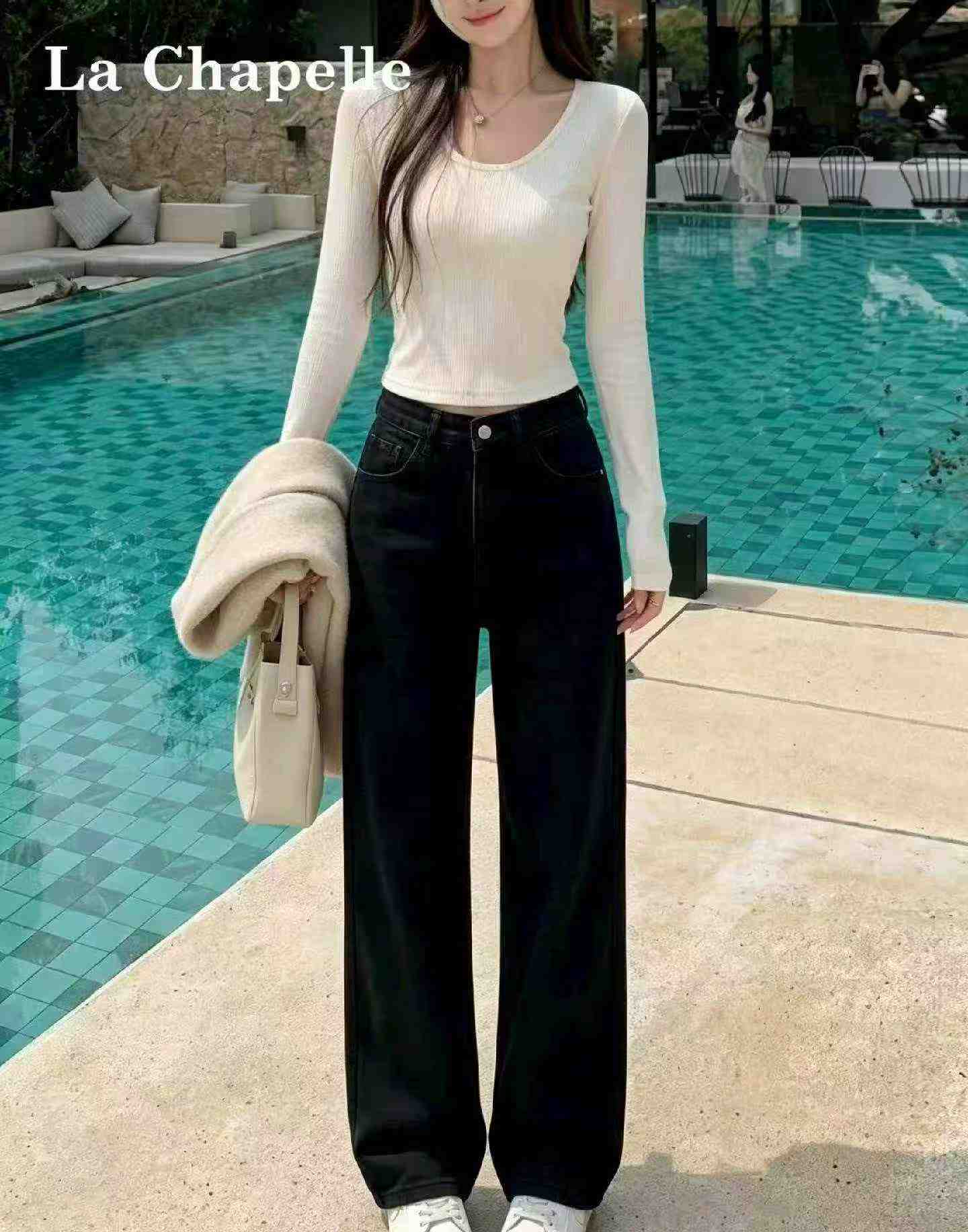260 pièces de jeans rétro amples à jambes larges et droites pour le printemps et l'automne - Image 7