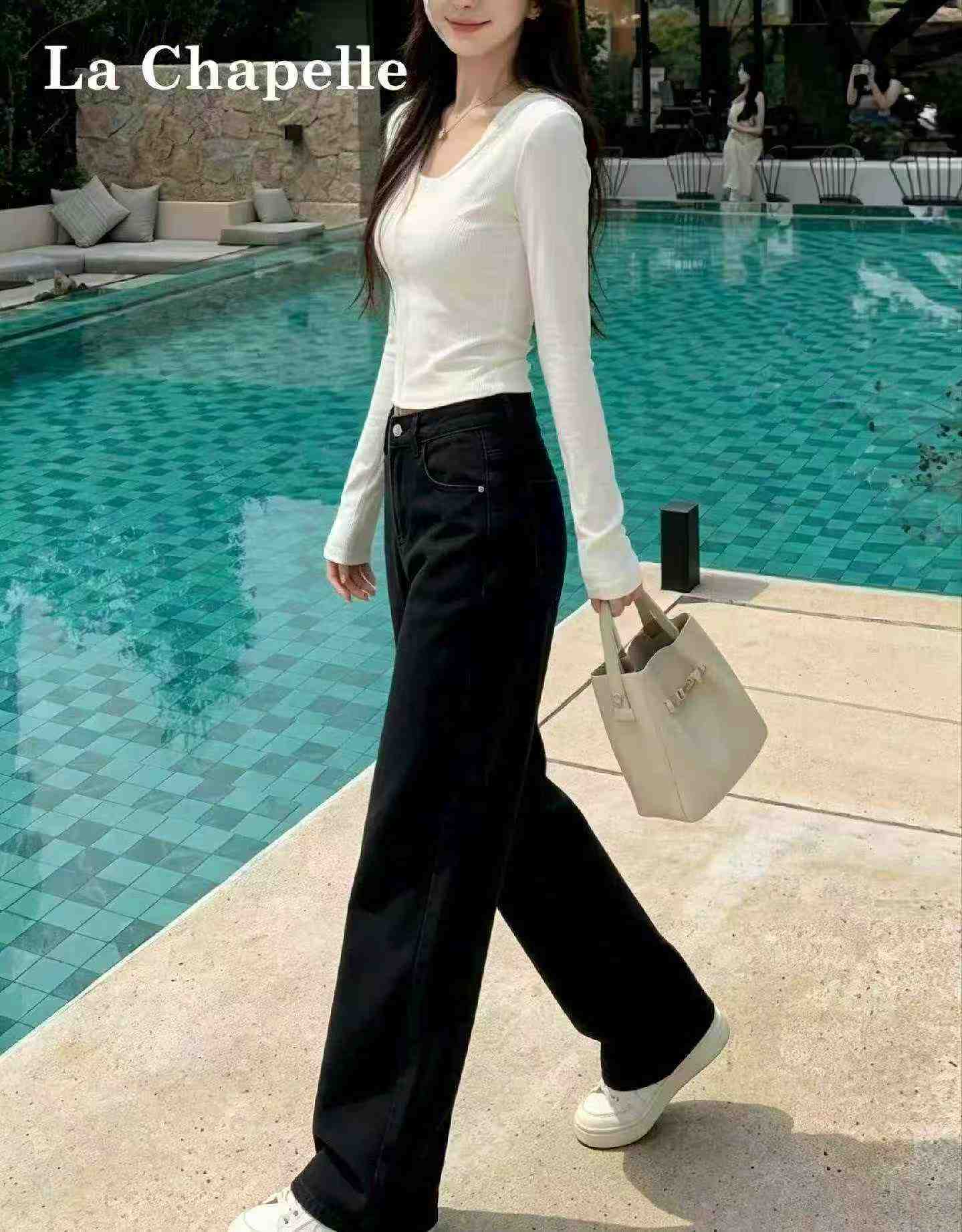 260 pièces de jeans rétro amples à jambes larges et droites pour le printemps et l'automne - Image 8