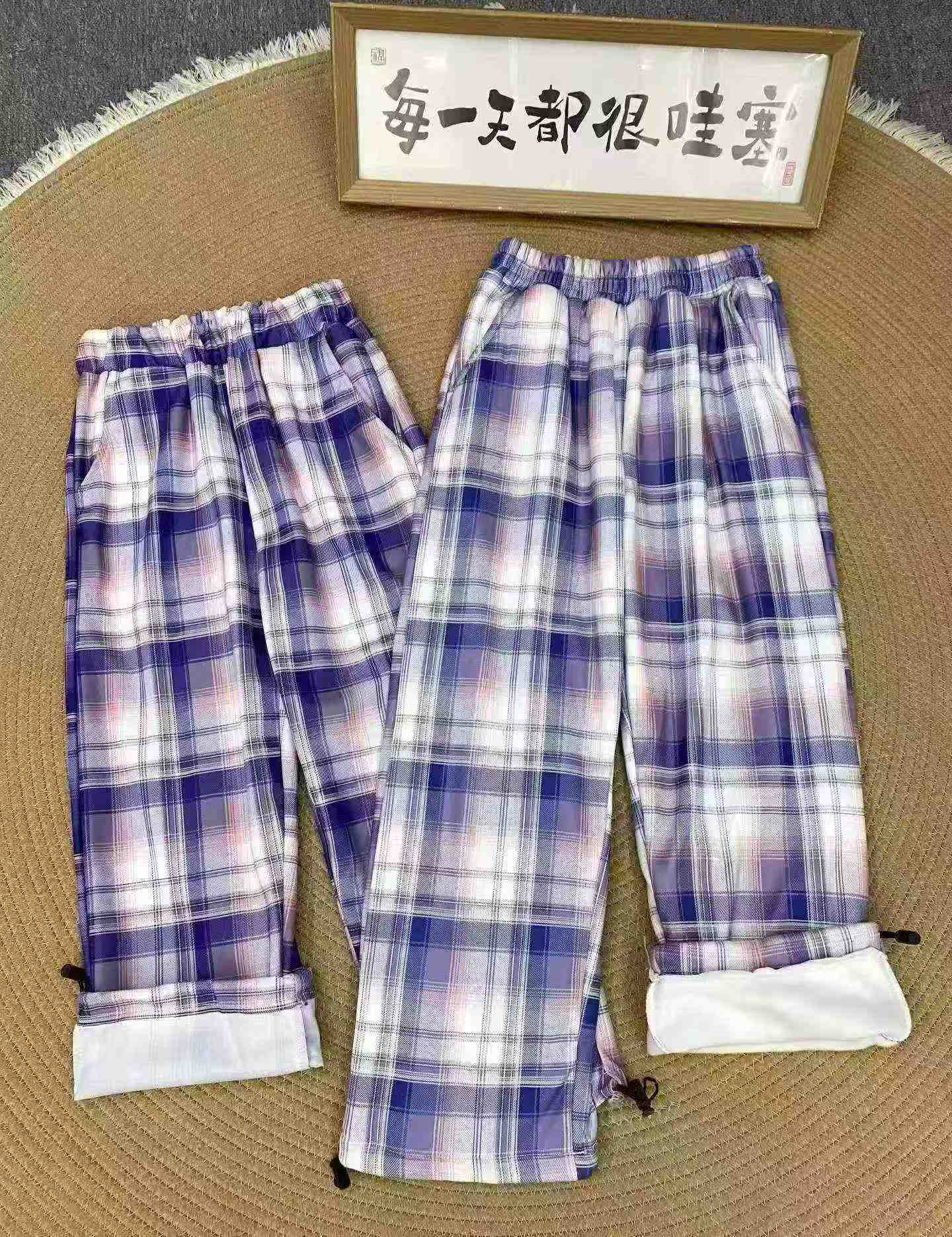 Pantalons décontractés à carreaux pour enfants, 484 pièces au total - Image 4