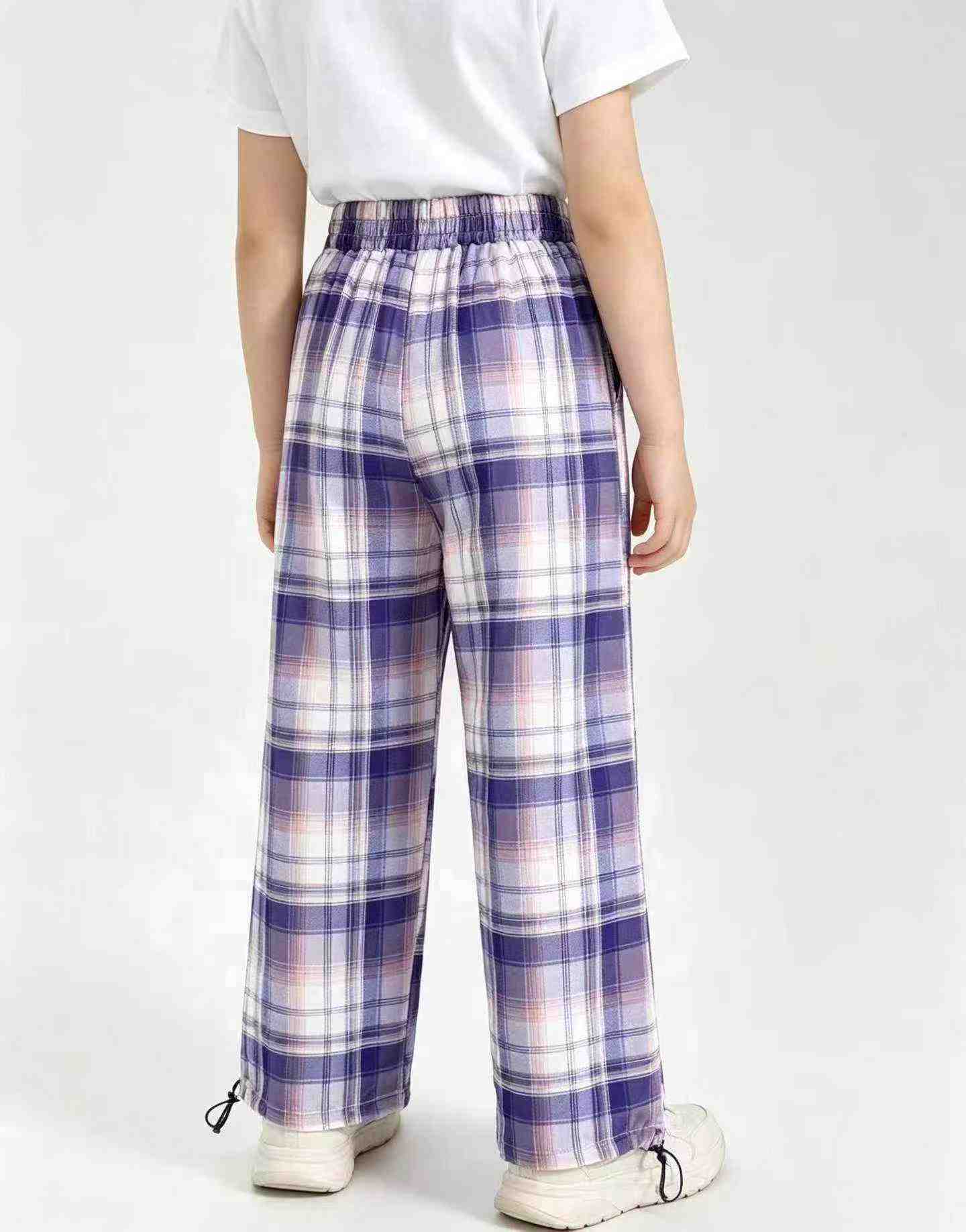 Pantalons décontractés à carreaux pour enfants, 484 pièces au total - Image 6