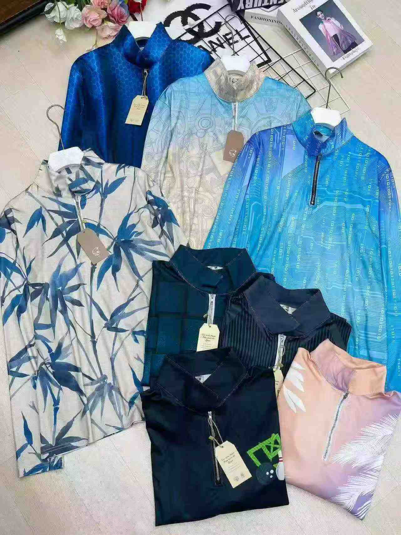 Kaos Polo Lengan Panjang Elastisitas Tinggi Merek Dagang Luar Negeri, Total 2334 Potong - Image 8