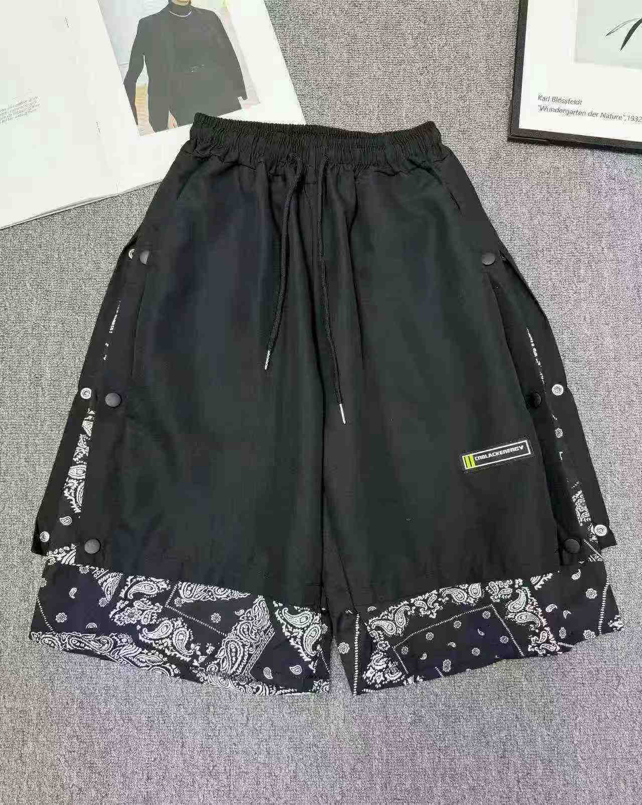 Short décontracté rétro à jambe large façon deux-pièces à motif paisley pour homme, 1139 pièces, tailles M-4XL - Image 6