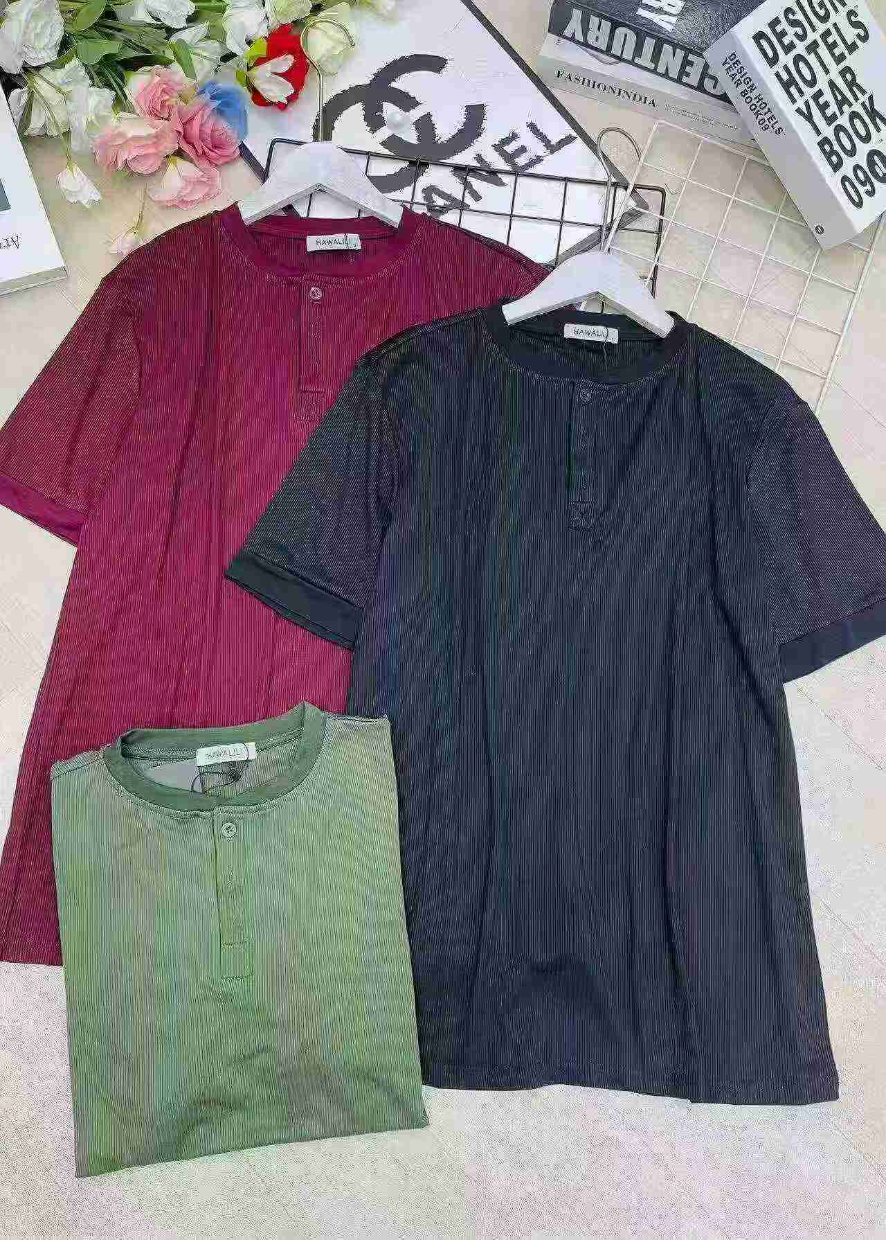 T-shirt Lengan Pendek Lelaki Jenama Perdagangan Luar, 512 Helai - Image 6