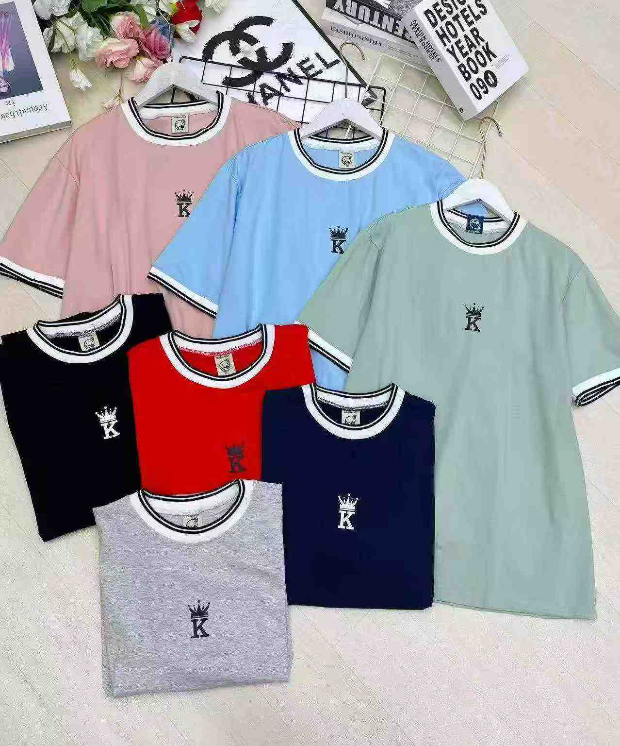 T-shirt Lengan Pendek Lelaki Jenama Perdagangan Luar, 512 Helai - Image 9
