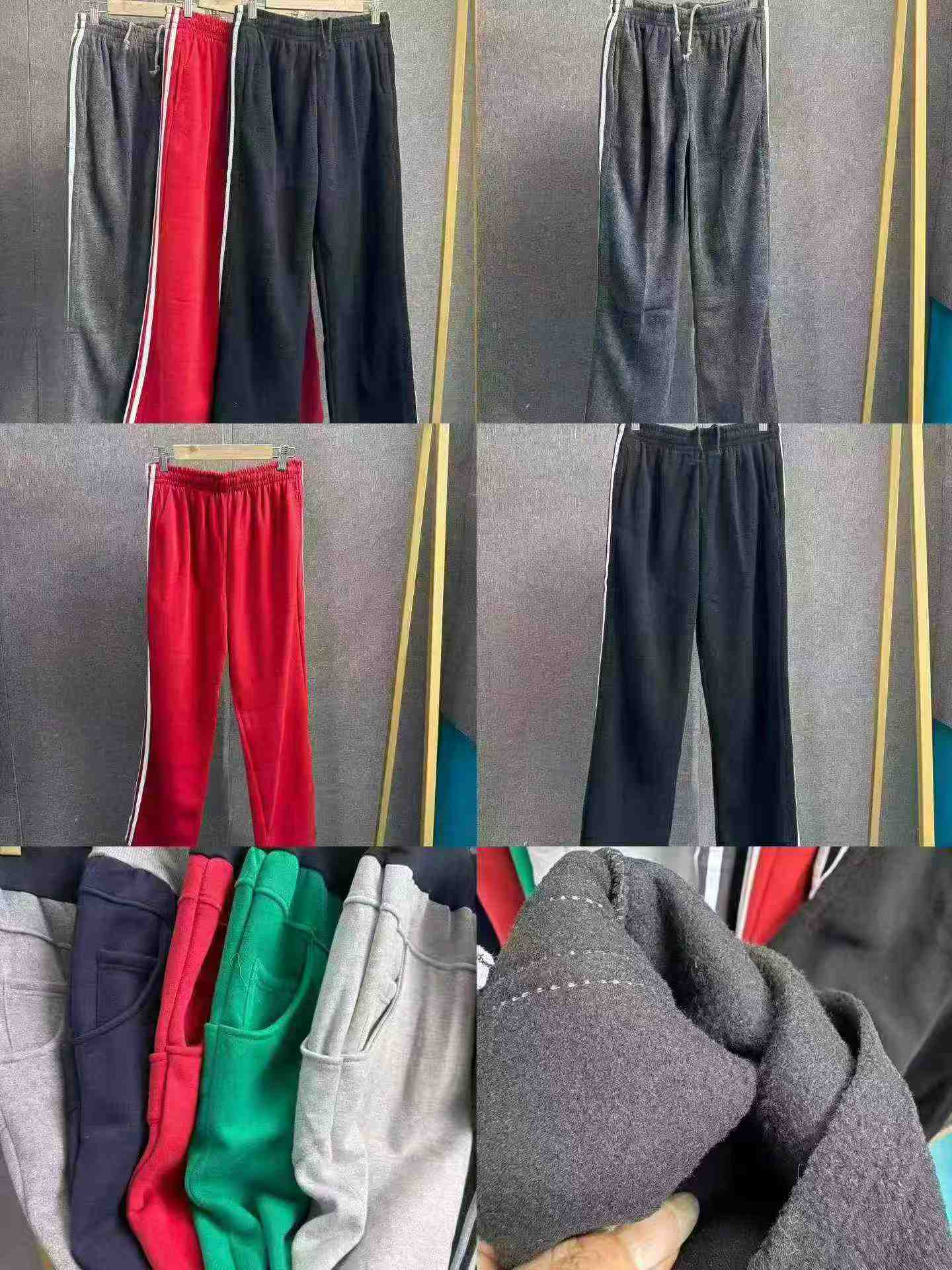 Pantalons de jogging pour femmes de grande taille en coton doublé de molleton, tailles S-3XL, environ 980 pièces - Image 7