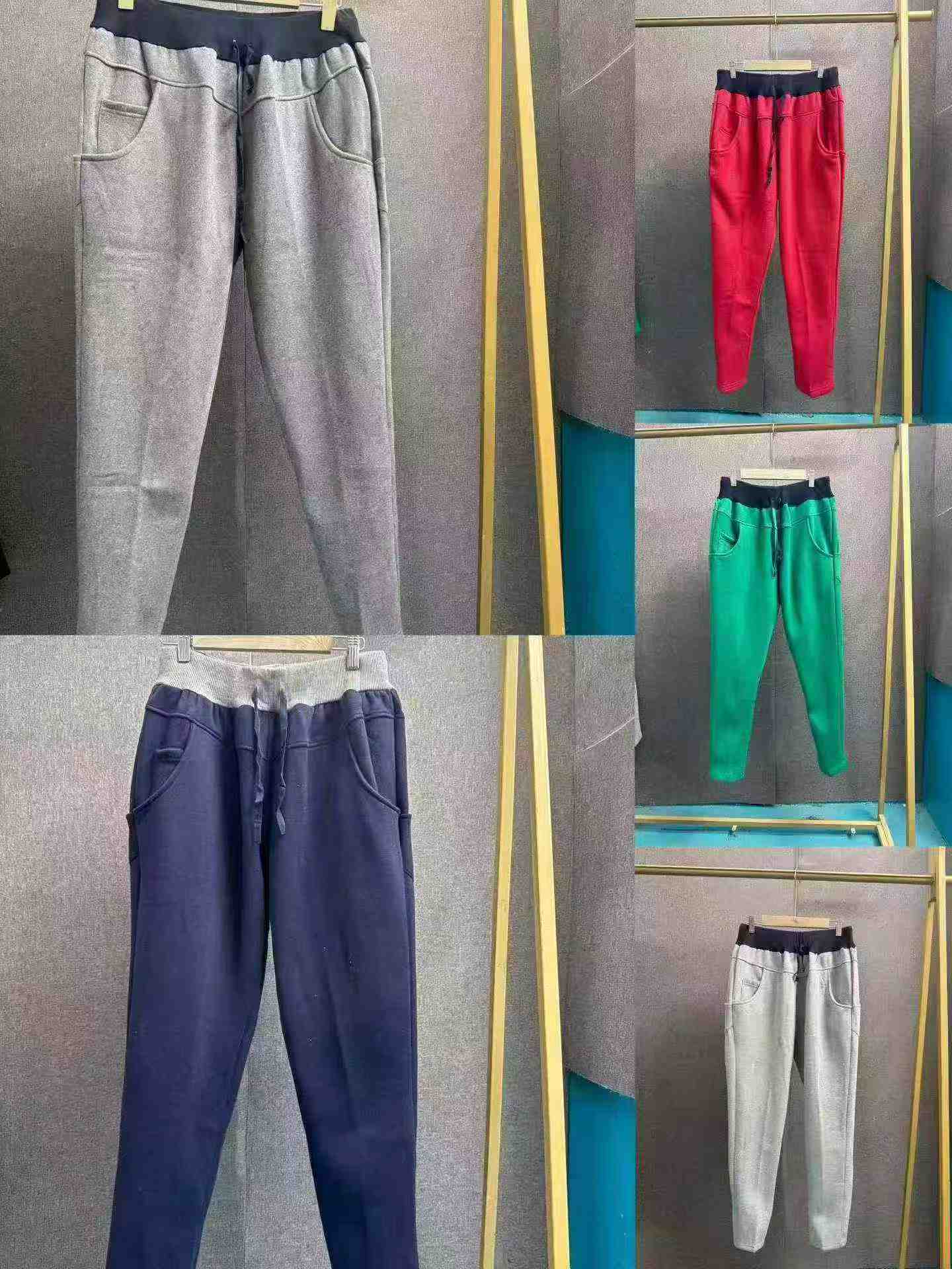 Pantalons de jogging pour femmes de grande taille en coton doublé de molleton, tailles S-3XL, environ 980 pièces - Image 8