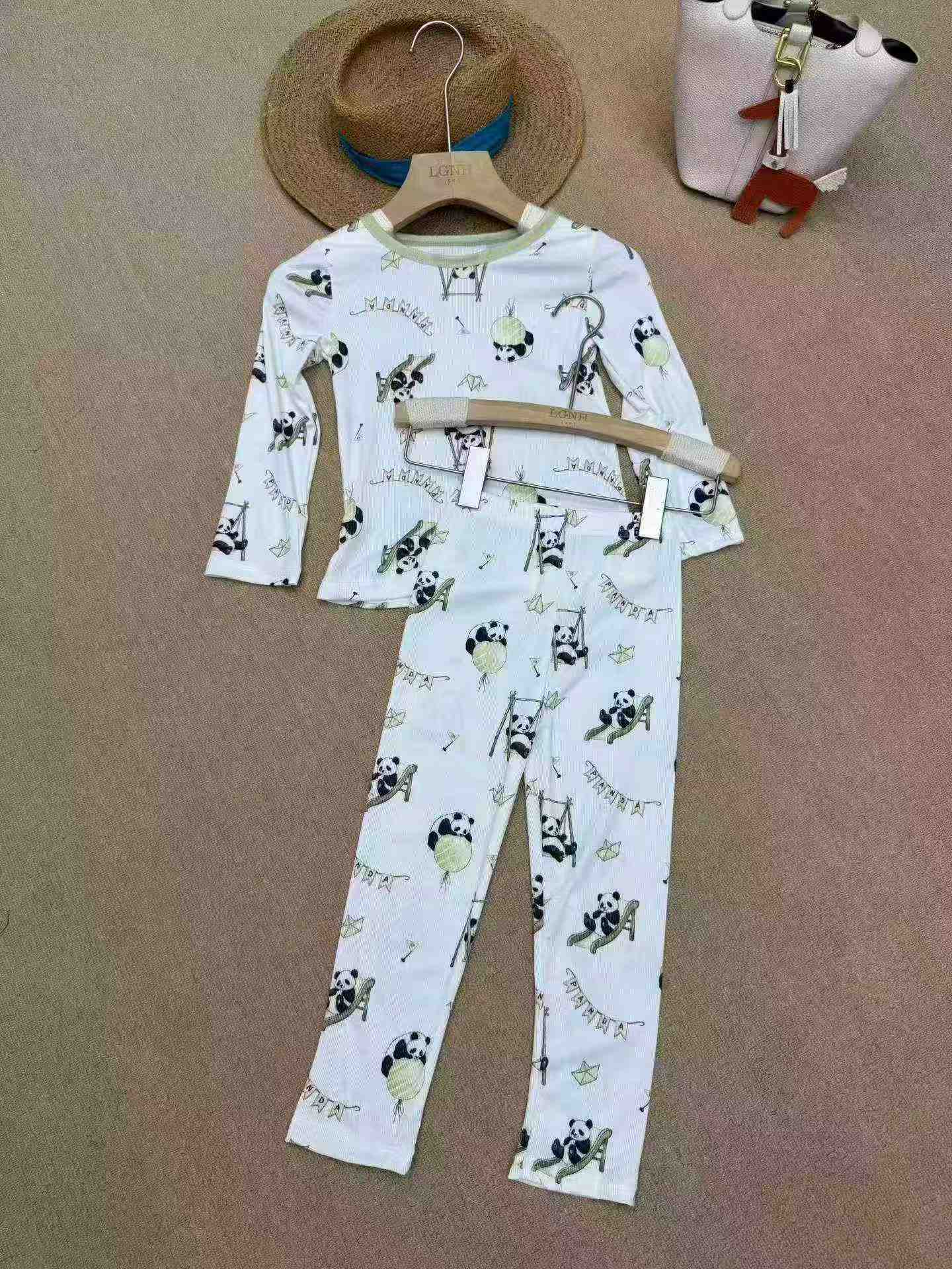 221 Ensembles de Pyjamas de Maison Simples à Manches Longues et Légers pour Enfants - Image 3