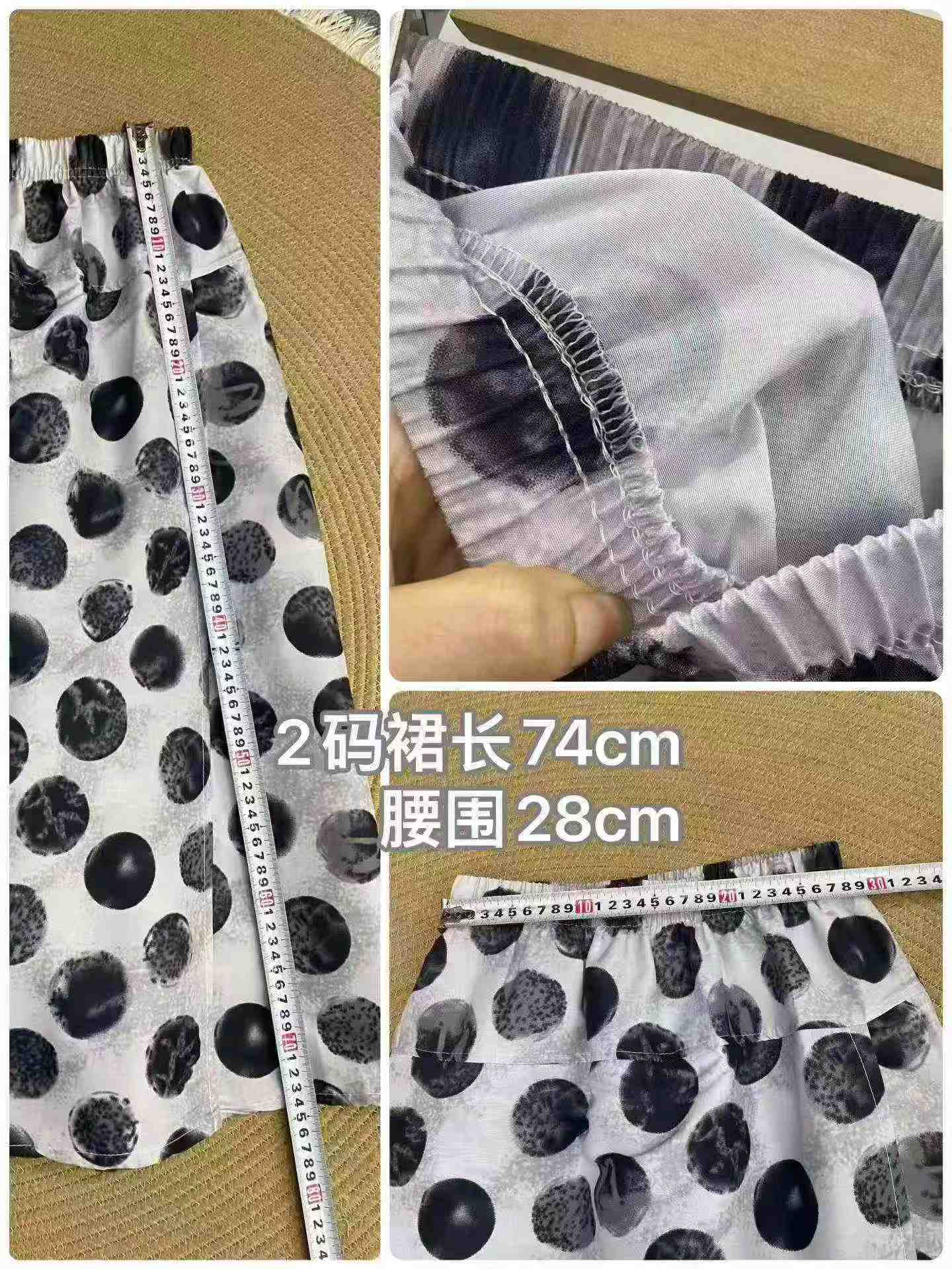 Pantalons culottes décontractés à pois taille haute pour femmes, 329 pièces - Image 8