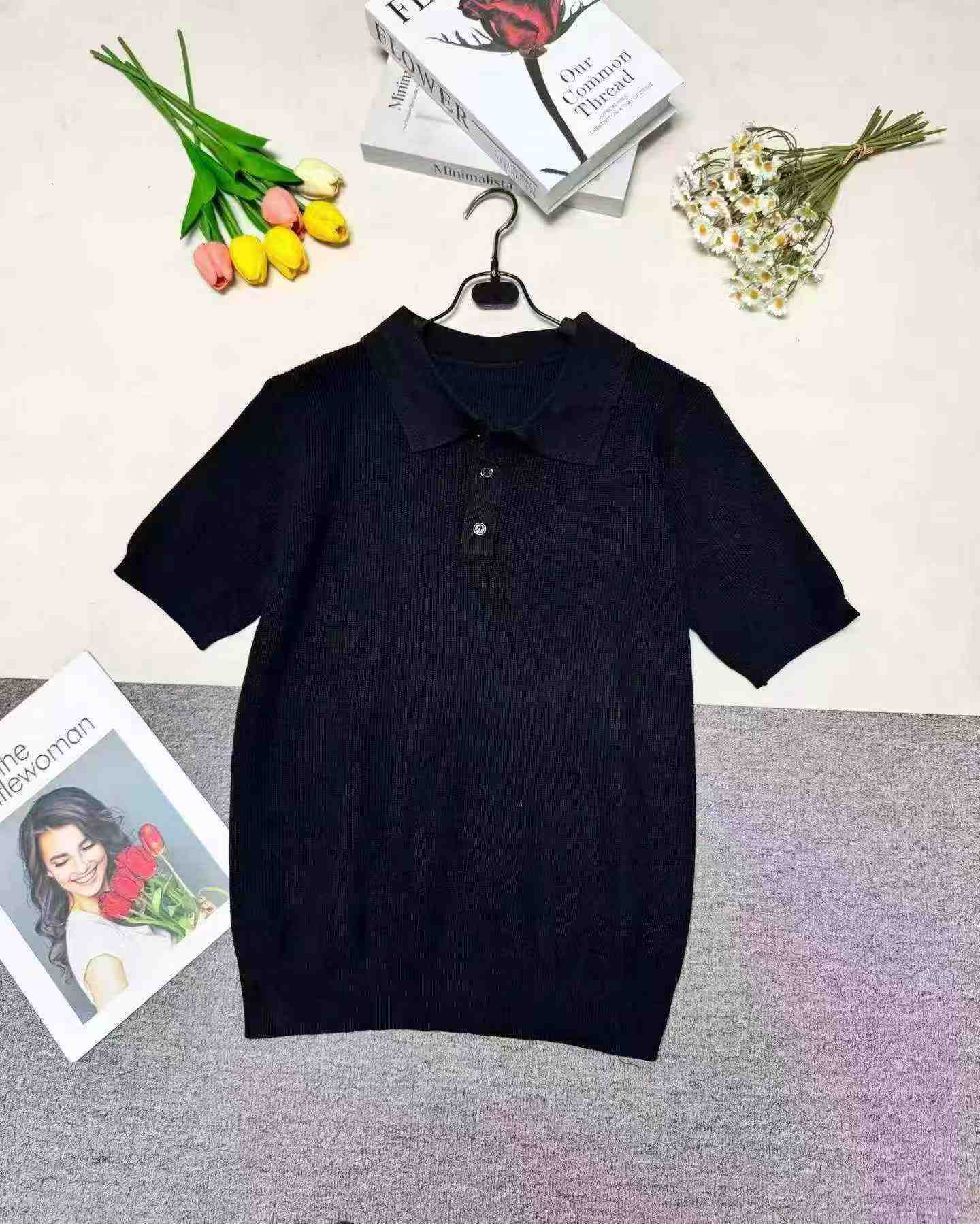 Kaos Polo Rajut Kasual Longgar Pria Musim Panas, Sekitar 240 Potong - Image 4
