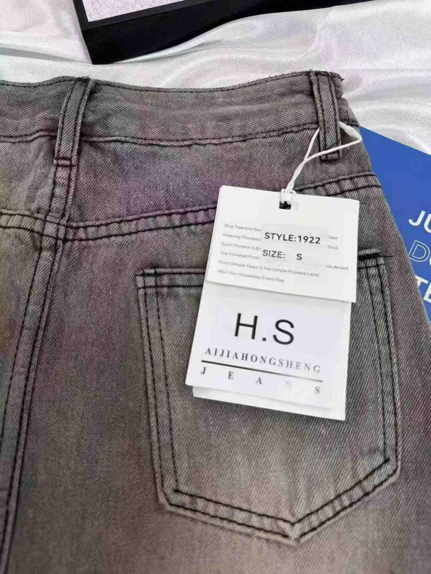 Falda-pantalón vaquera vintage de estilo chica a la moda, cintura alta de verano para mujer, 210 piezas - Image 8