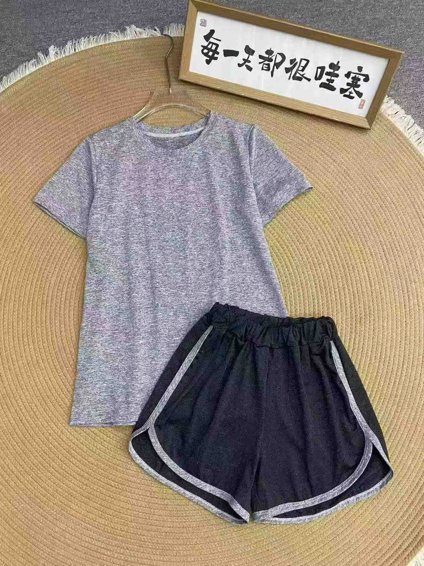 129 Buah Set Dua Helai Lengan Pendek Cepat Kering Yoga Kasual - Image 2