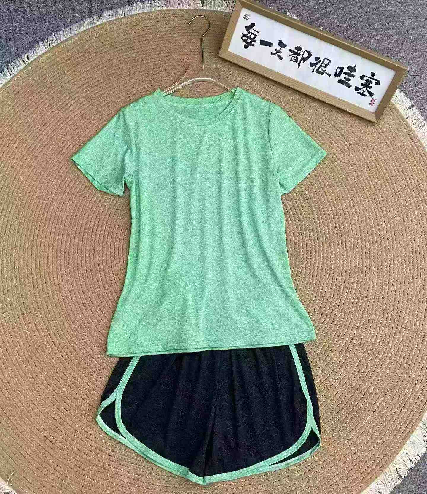 129 Buah Set Dua Helai Lengan Pendek Cepat Kering Yoga Kasual - Image 4