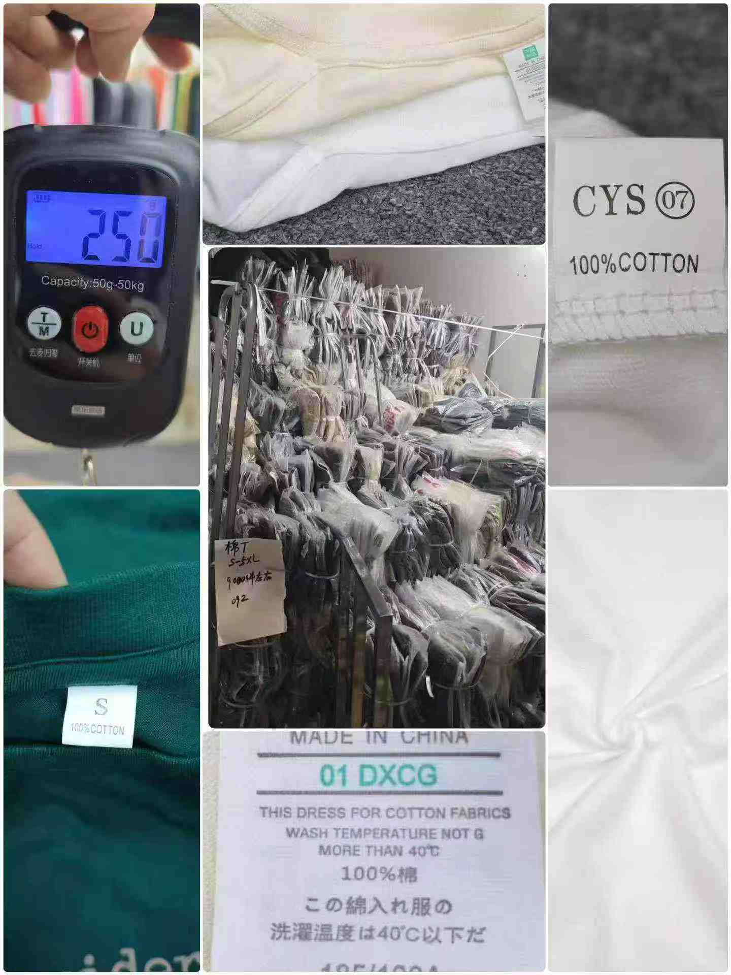 9000 Keping Baju-T Lelaki Oversized 100% Kapas Berat Tebal Jenama Trendi - Image 9