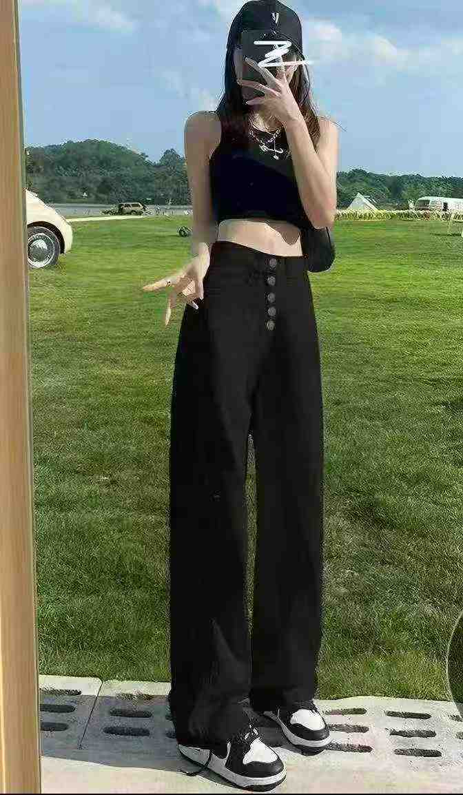 411 Pcs New High Waist Black Straight Stretch Denim Jeans - Image 3