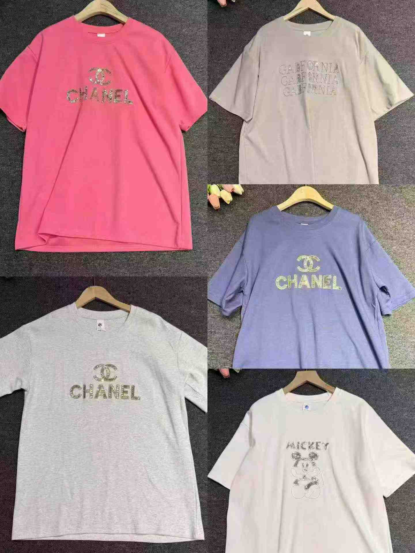 T-shirt Oversized Gadis Kartun Berhias Manik Sequen Berat, 5800 Keping - Image 6