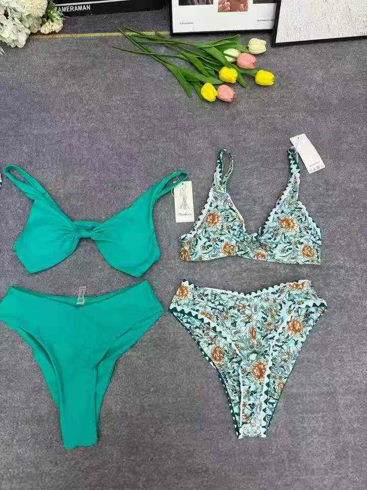 2026 Baharu Baju Renang Pisah Berpinggang Tinggi Dua Keping 2500 Set - Image 2