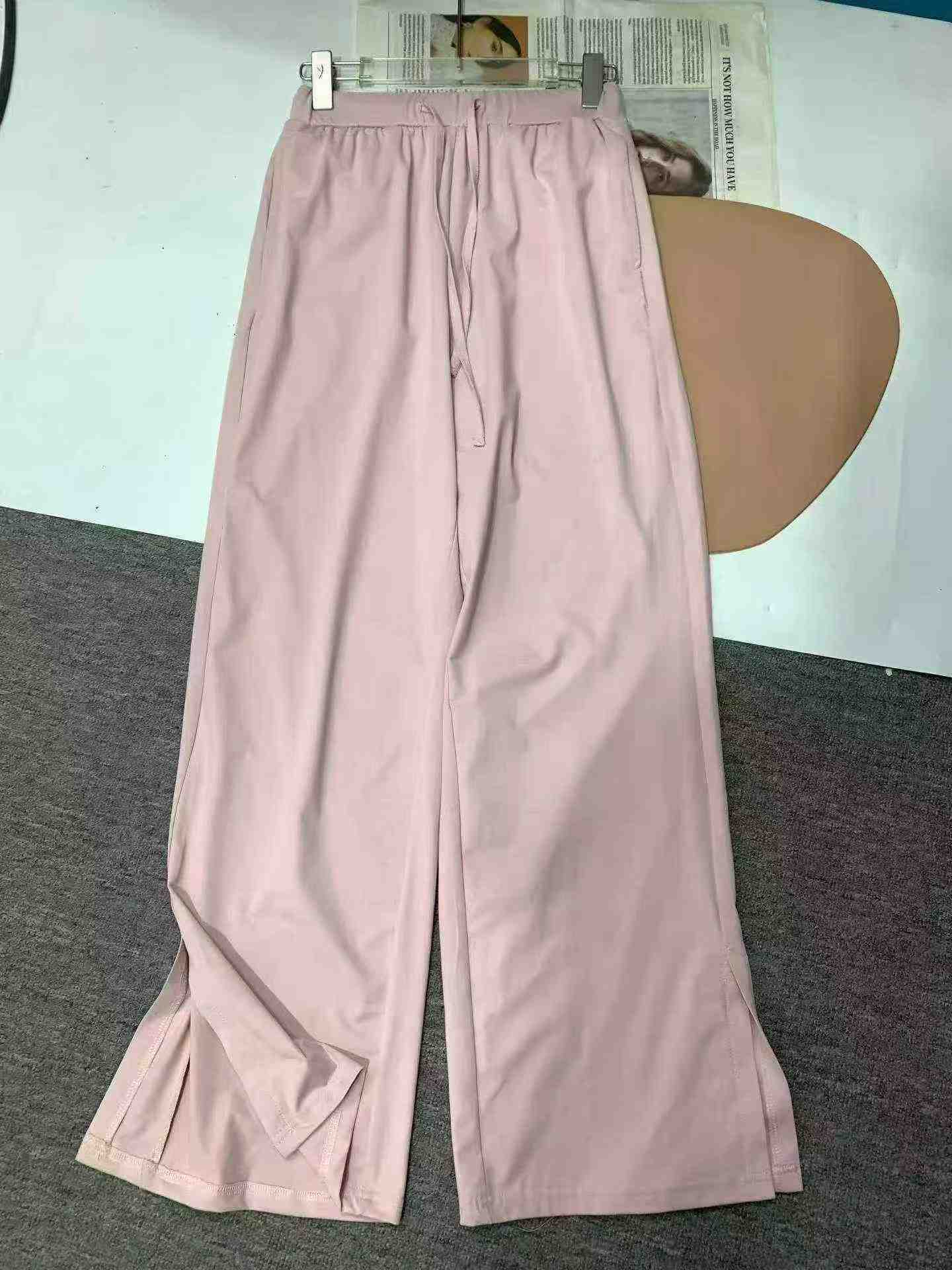 548 Piezas Pantalones de Cintura Alta de Pierna Ancha para Mujeres Altas, Pantalones Deportivos de Yoga Holgados y Frescos Tallas S-XL - Image 3